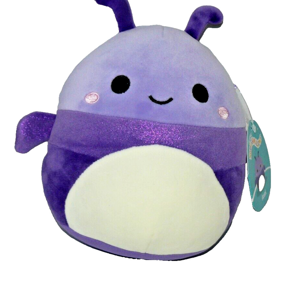 Squishmallows 8" Axel Purple Beetle Soft Plush Toy New With Tags